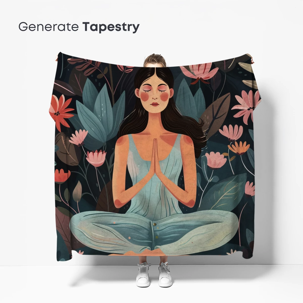 Meditative Bloom: Serene Lotus Garden Harmony - Image 5