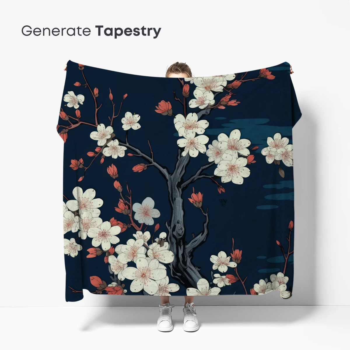 Blossom Moonlit Serenity: A Poetic Floral Tapestry - Image 5