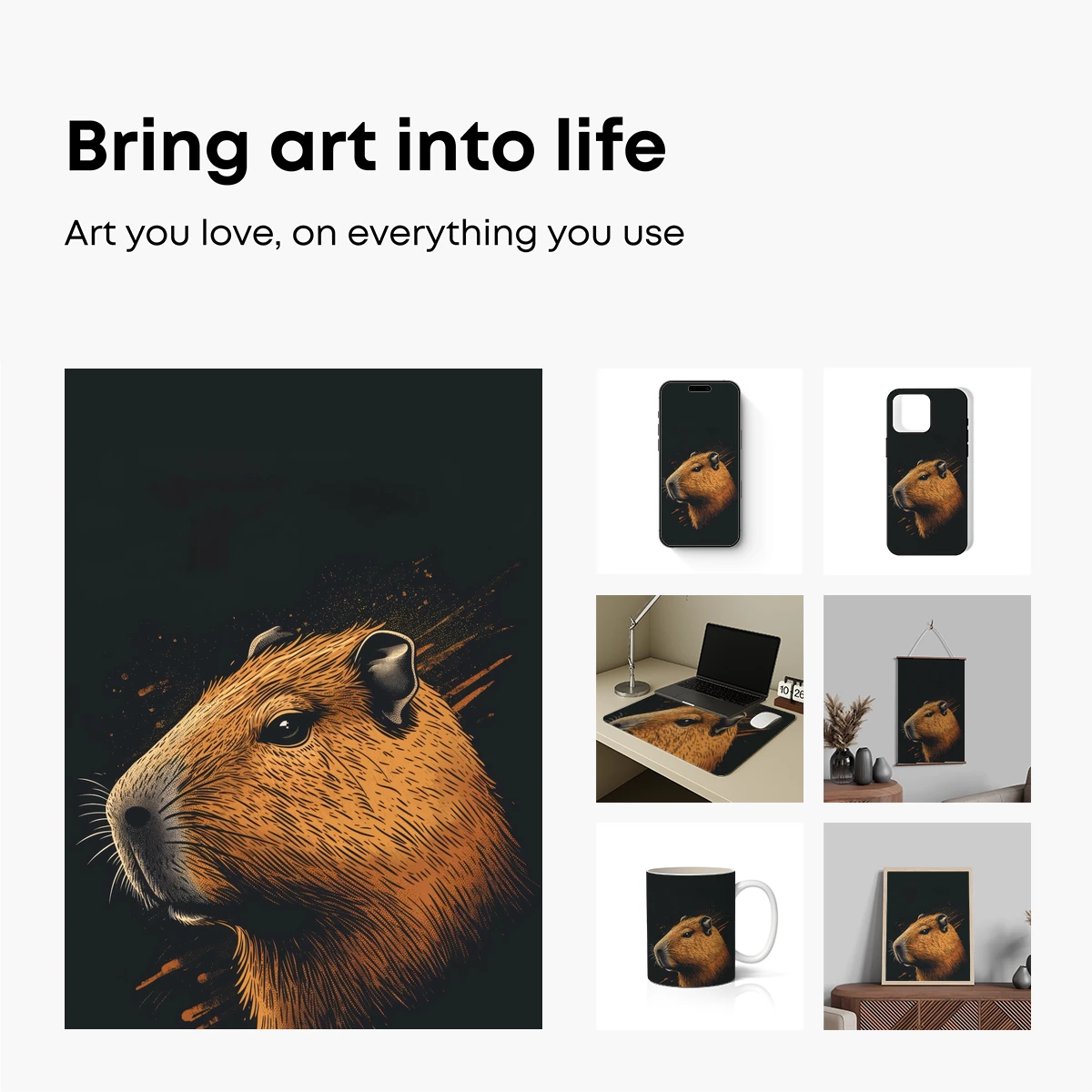 Capybara in Midnight Glow: Whiskered Wisdom - Image 2