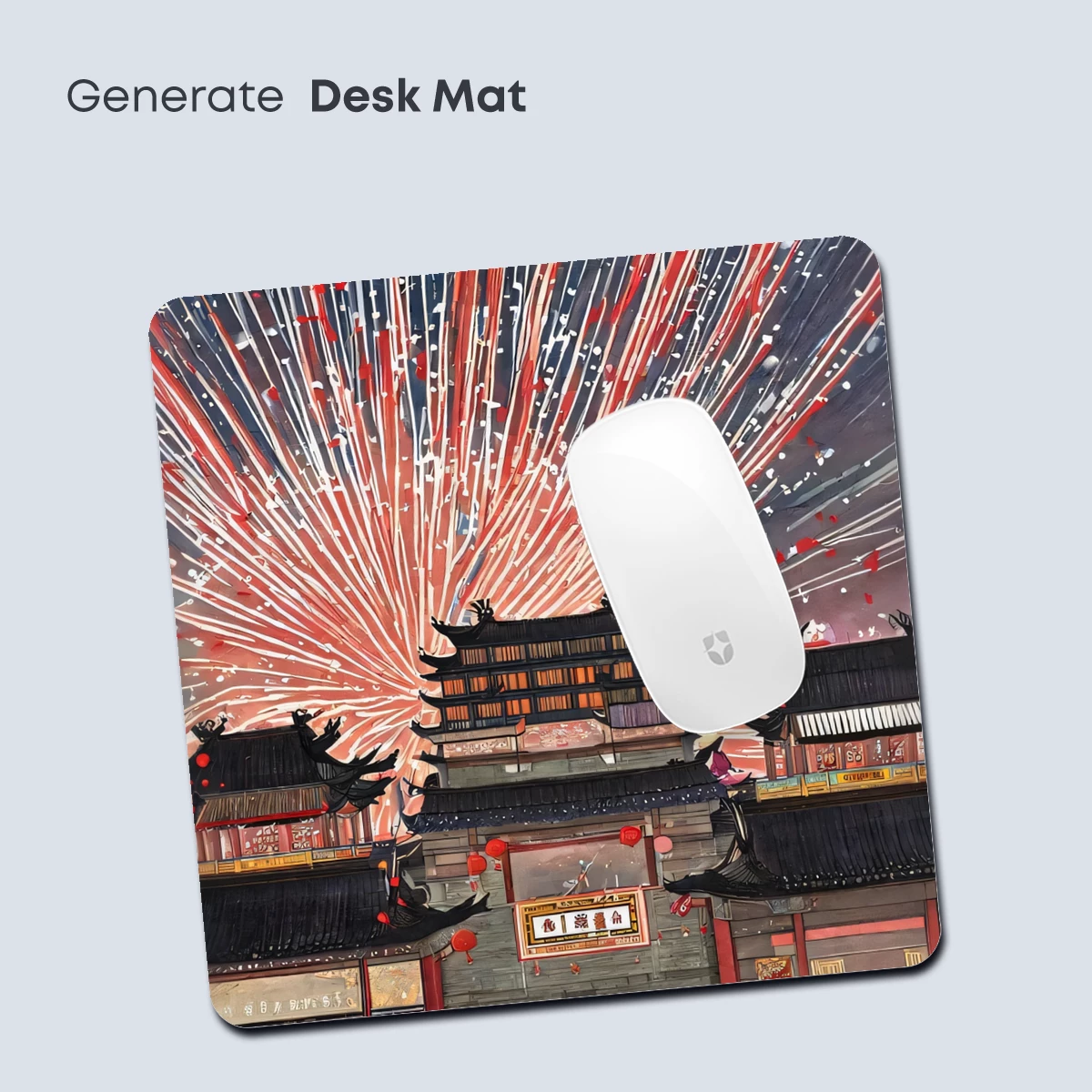 Celestial Fireworks Over Ancient Temple - Image 4