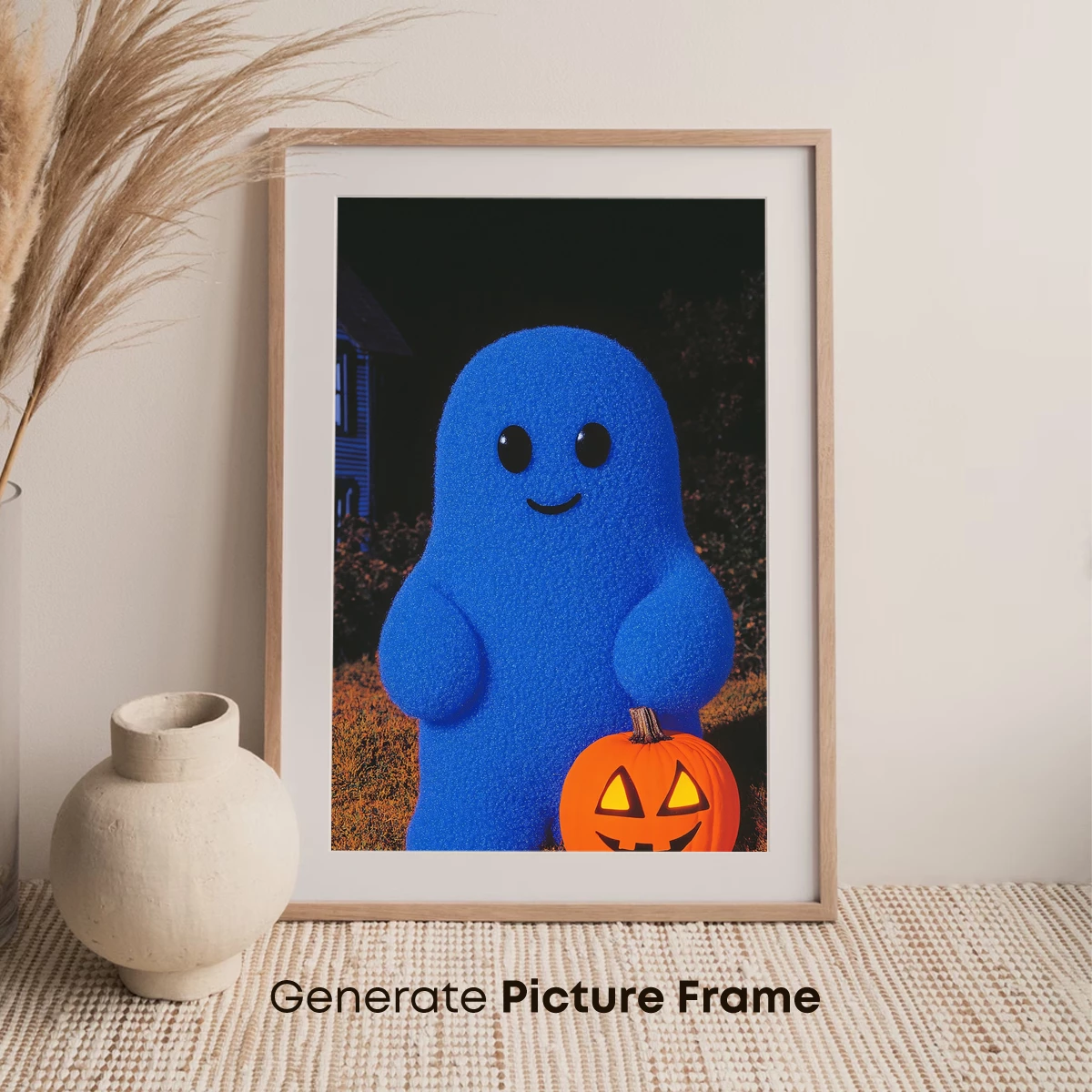 Blue Ghostly Pumpkin Pal - Image 7