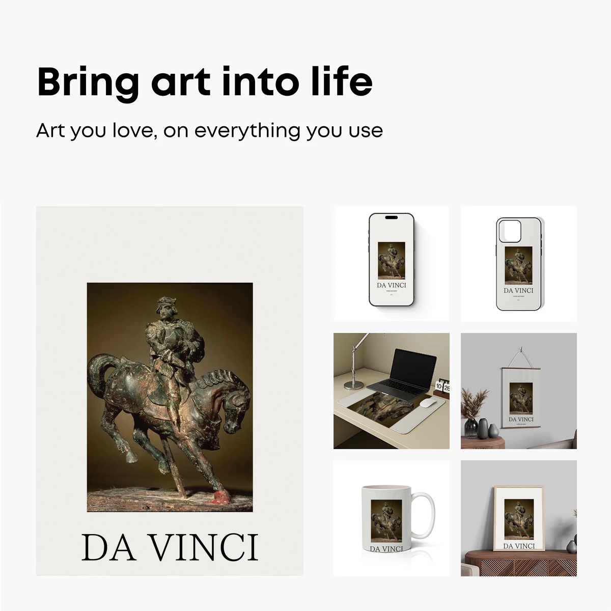 Da Vinci's Equestrian Legacy: Bronze Rider in Motion - Image 2