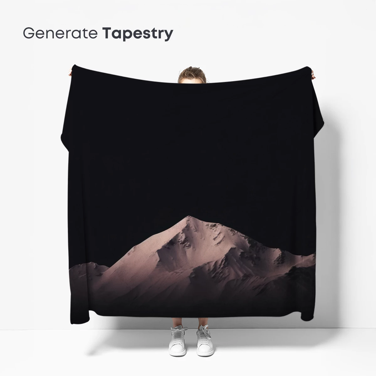 Eternal Snow Peak Under Midnight Sky - Image 5