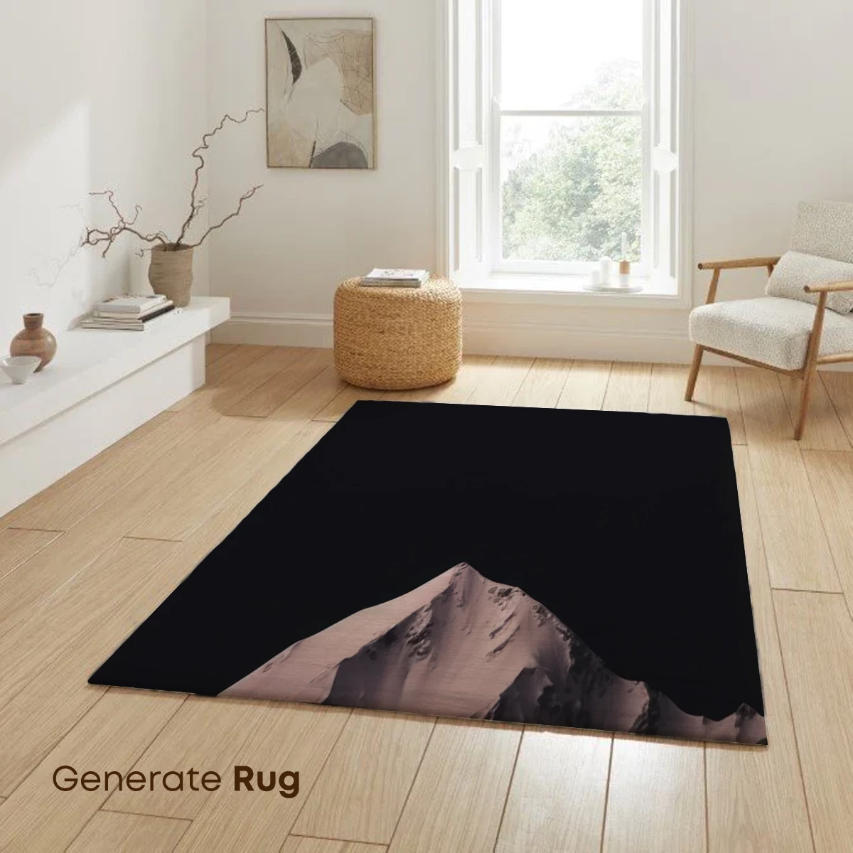 Eternal Snow Peak Under Midnight Sky - Image 6