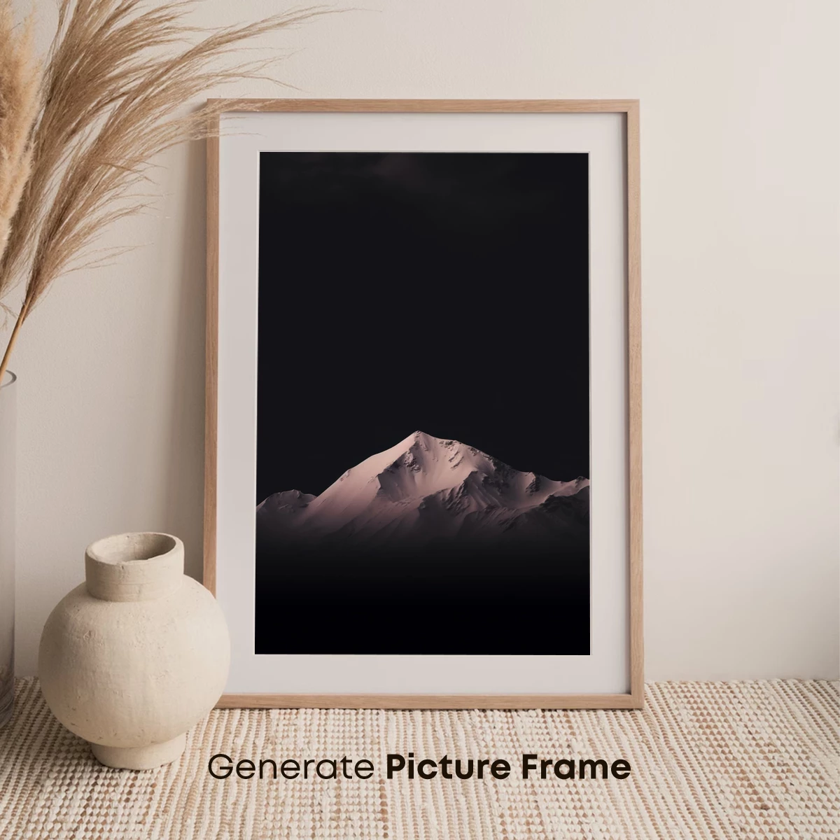 Eternal Snow Peak Under Midnight Sky - Image 7