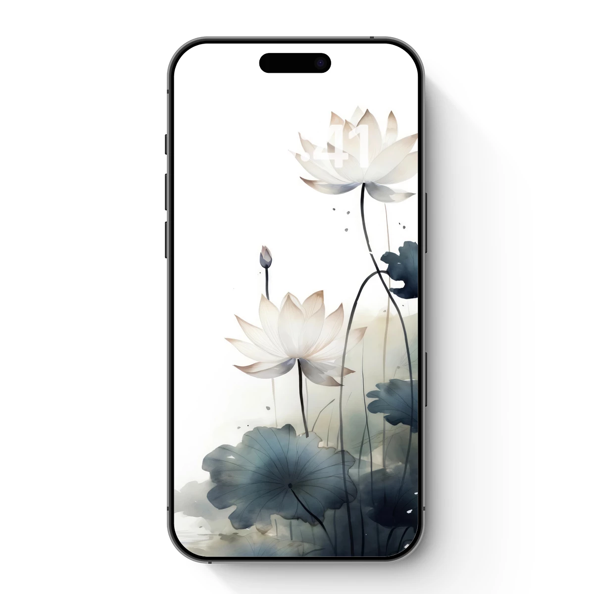 Ethereal Lotus Serenity: Watercolor Elegance