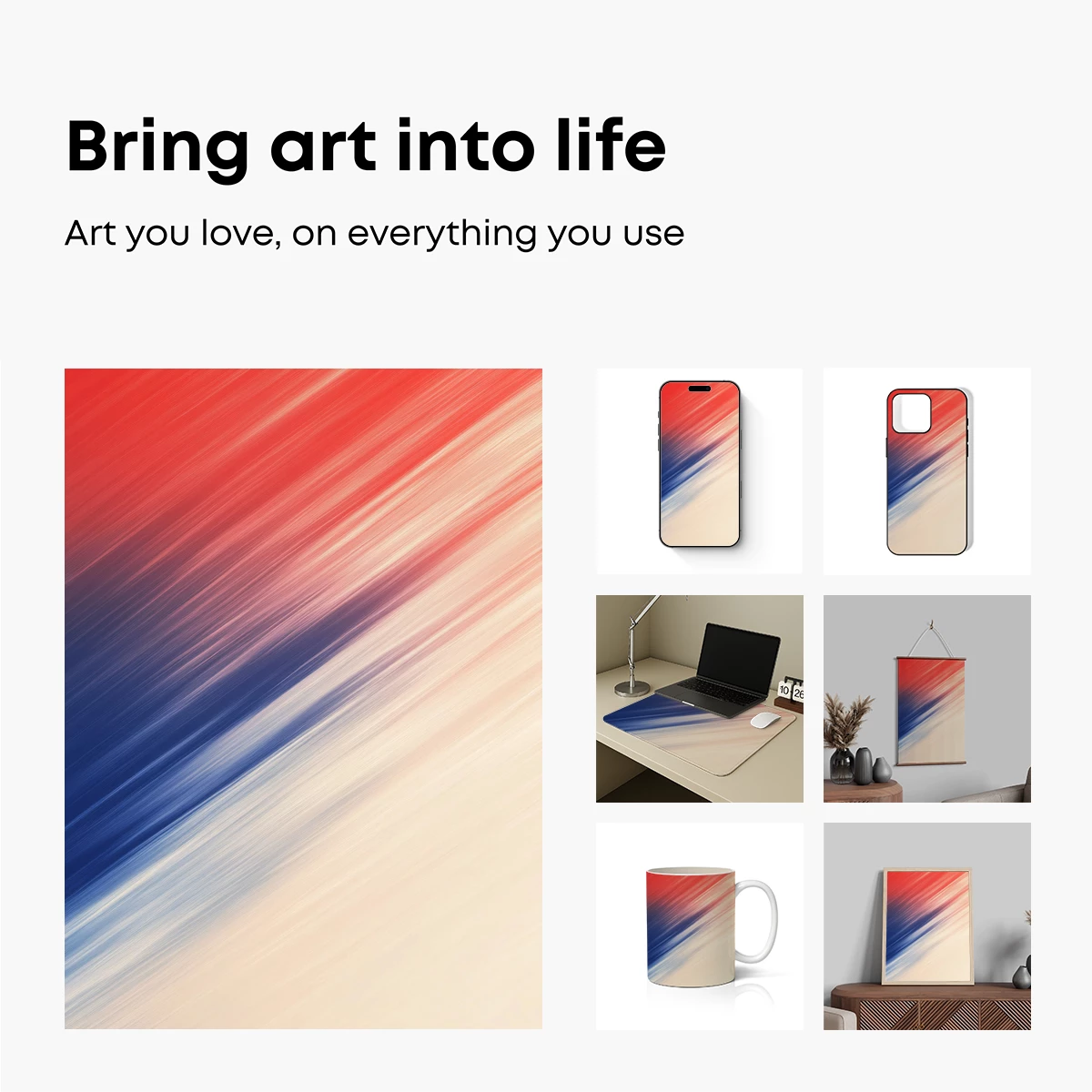 Diagonal Velocity: Abstract Color Flow - Image 2