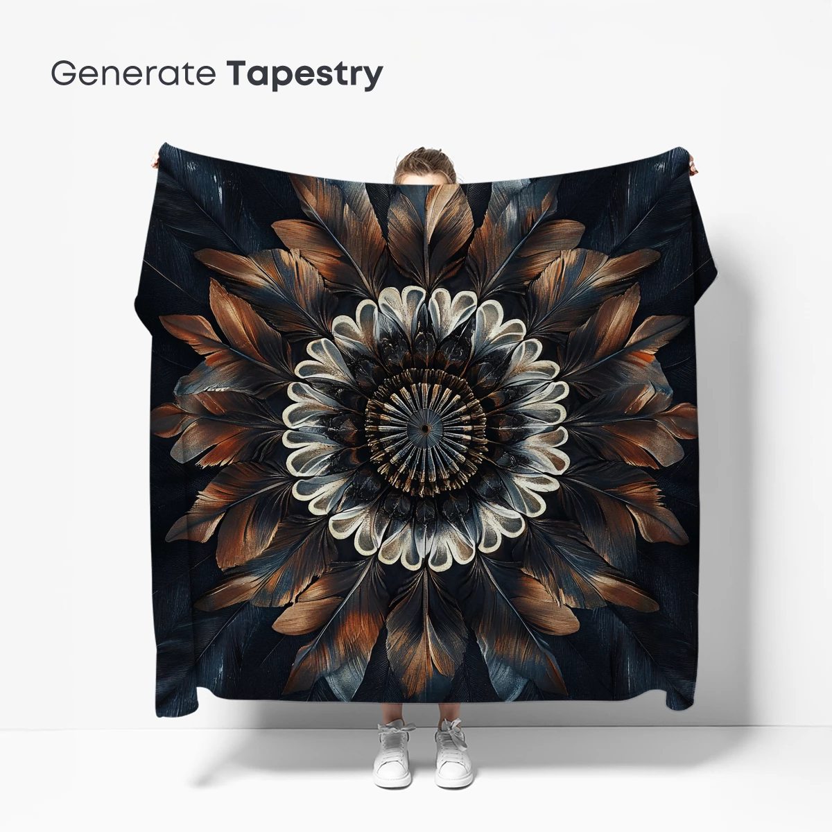 Feathered Mandala: A Kaleidoscope of Nature's Artistry - Image 5