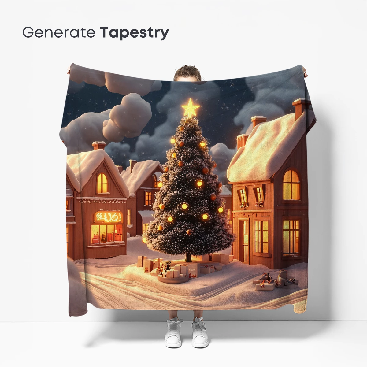 Enchanted Snowy Christmas Village - Image 5