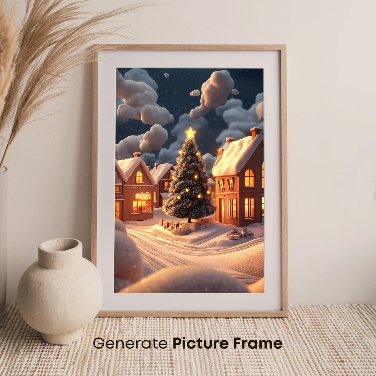 Enchanted Snowy Christmas Village - Image 7