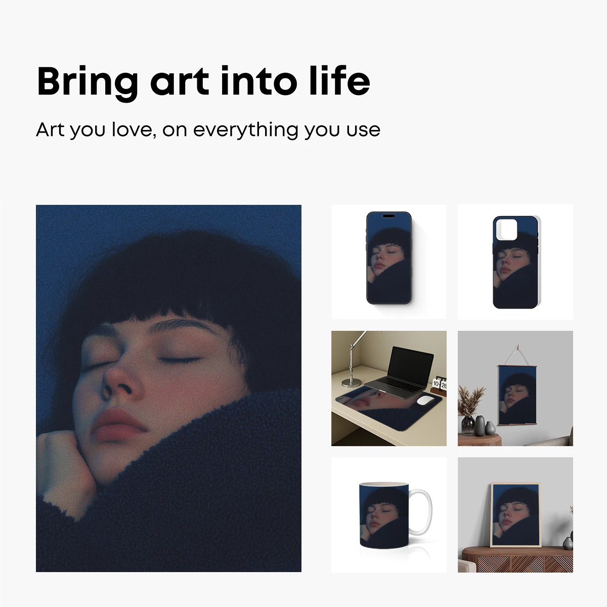 Dreaming in Midnight Blue: Serene Slumber - Image 2