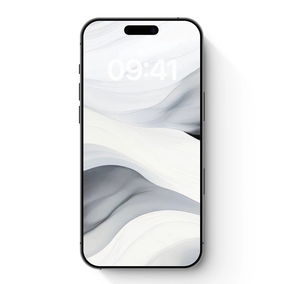 Elegant Monochrome Waves: Abstract Fluidity Art