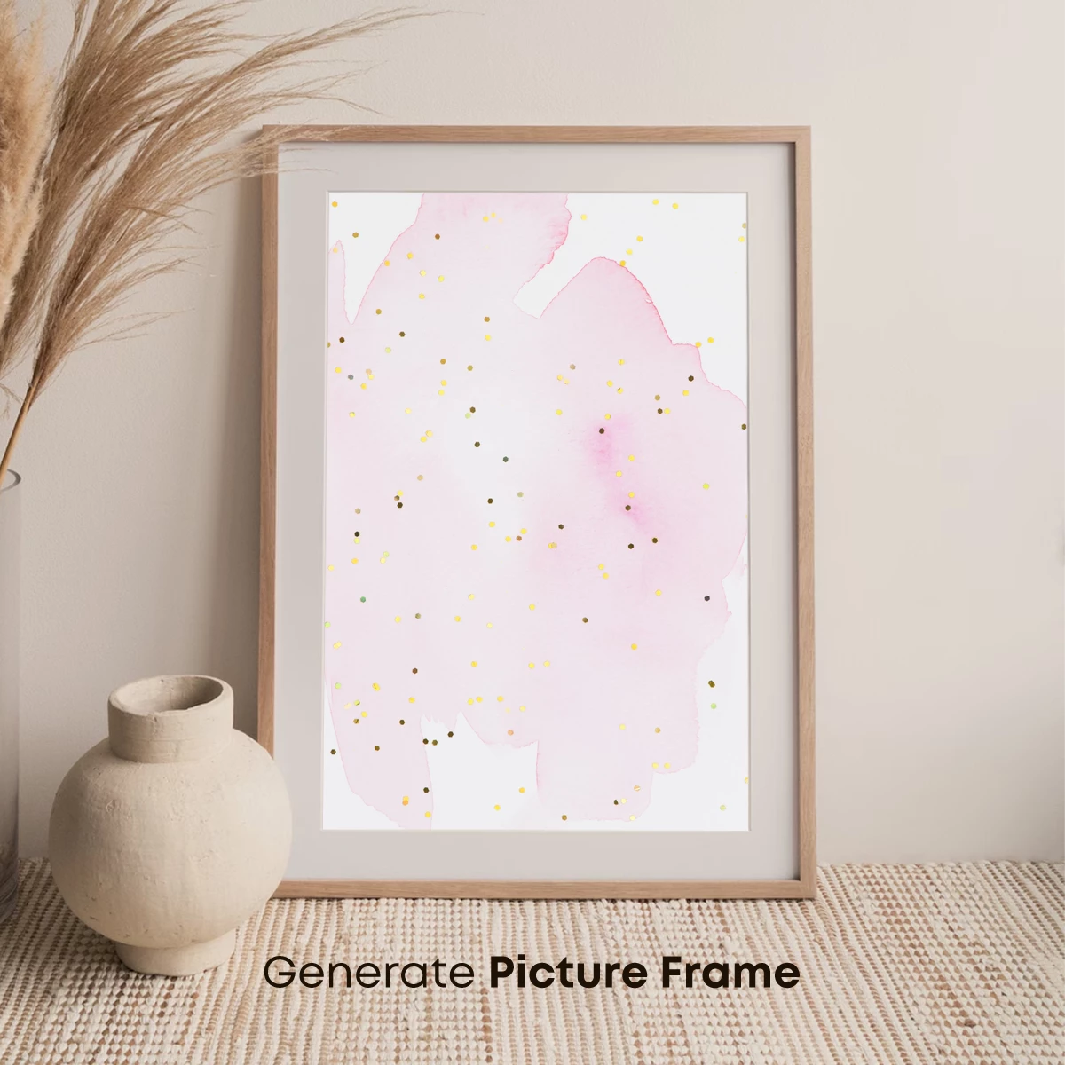 Blush Watercolor with Golden Flecks - Image 7