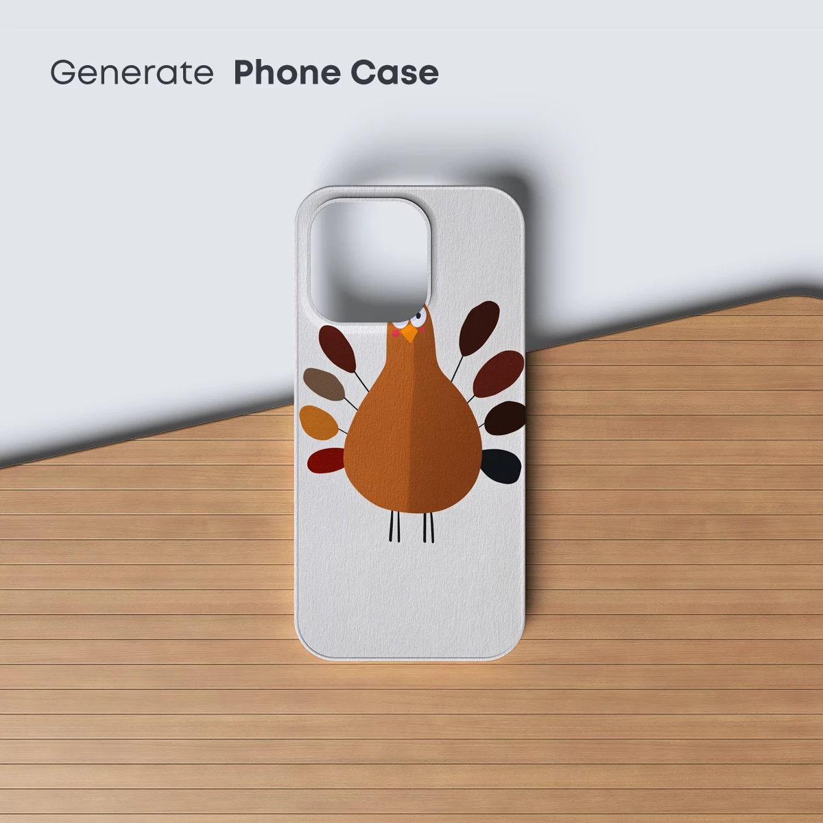 Cheerful Turkey Art: Festive Feathers in Warm Tones - Image 3