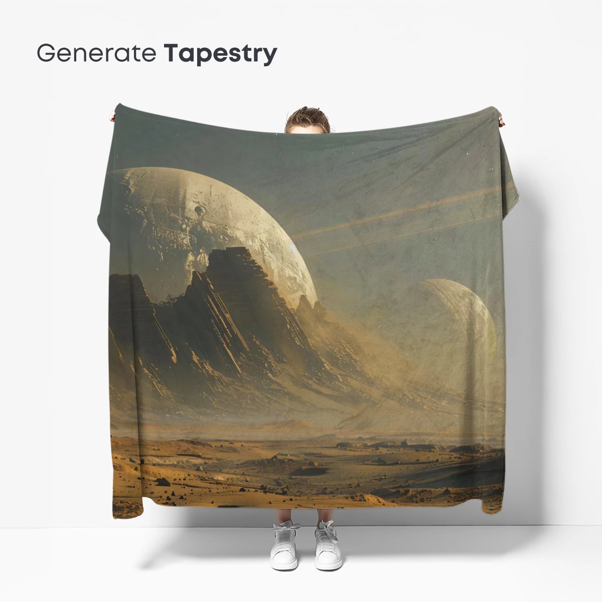 Desert Moonscape: A Surreal Cosmic Odyssey - Image 5