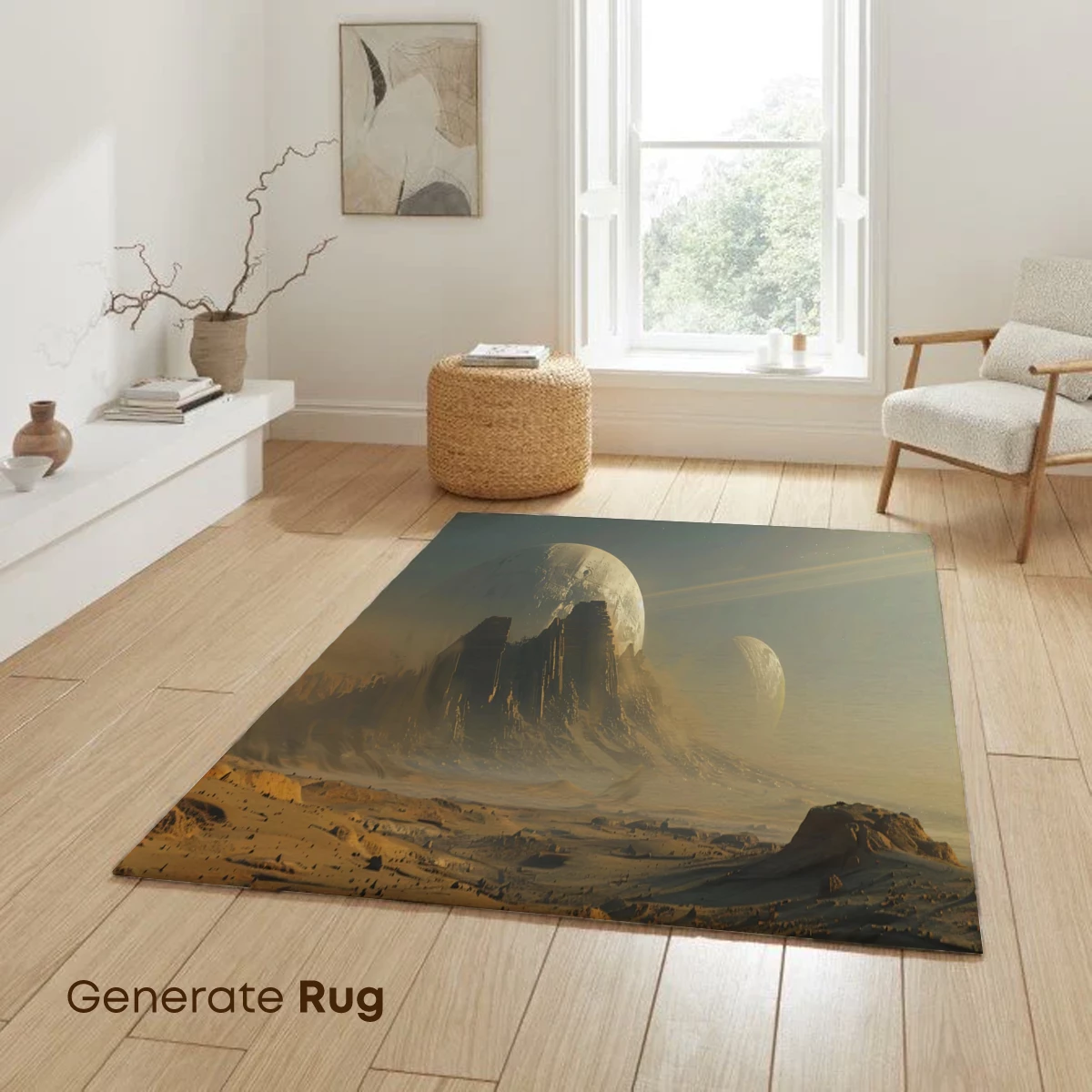 Desert Moonscape: A Surreal Cosmic Odyssey - Image 6