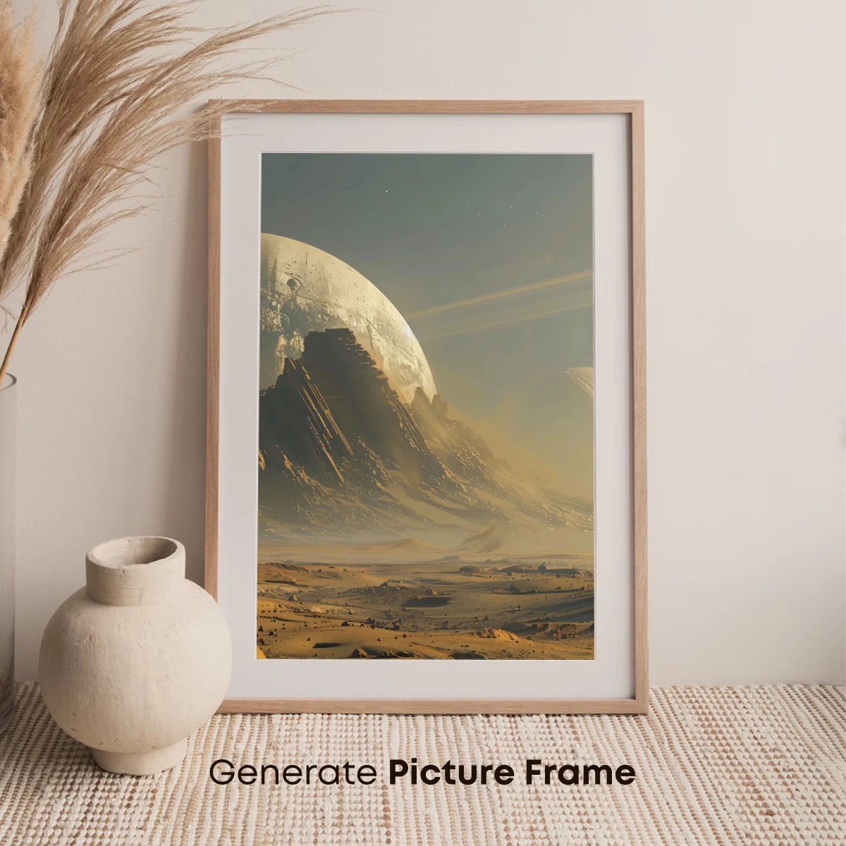 Desert Moonscape: A Surreal Cosmic Odyssey - Image 7