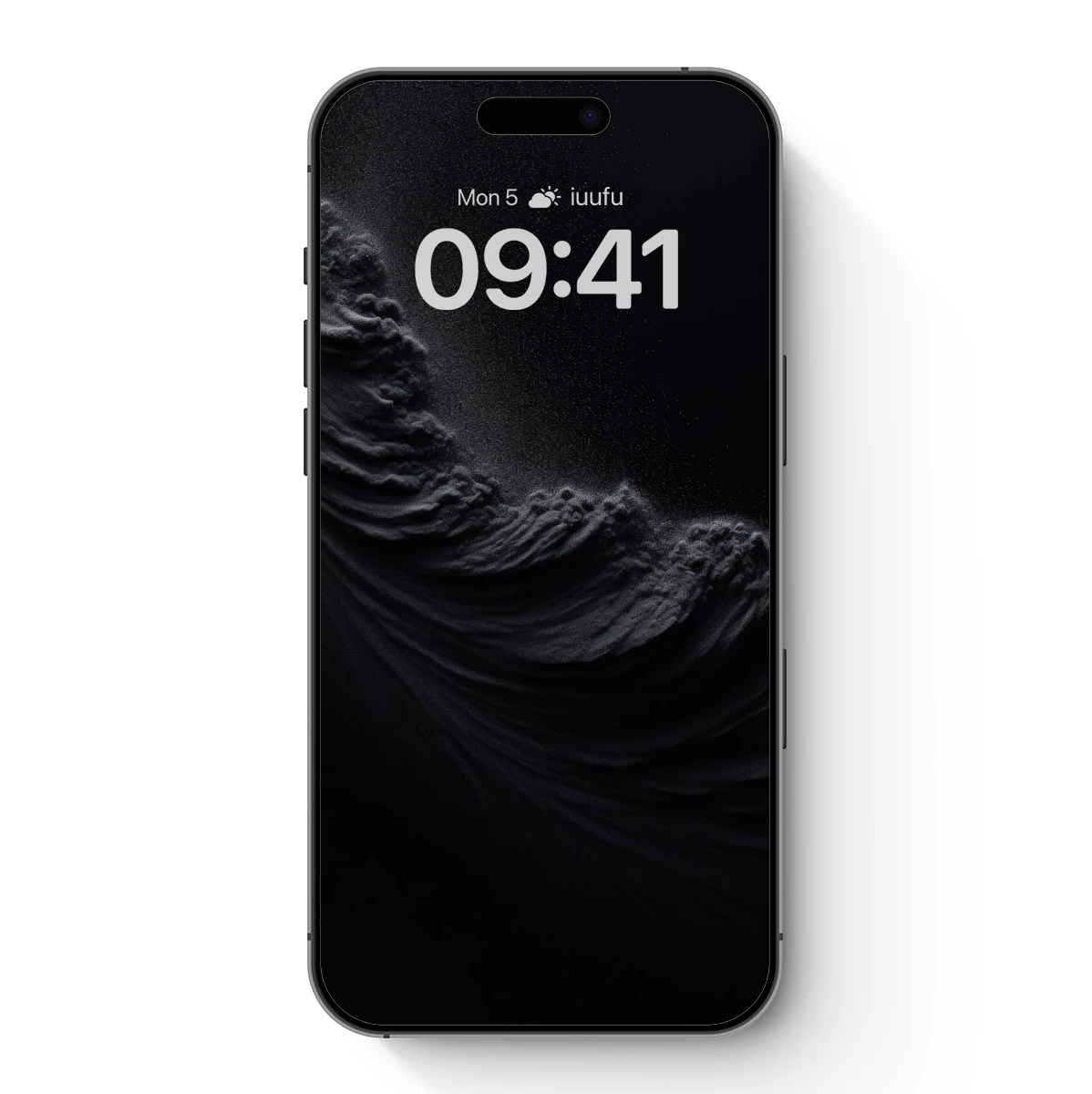 Ethereal Black Waves: A Dance of Shadow and Form