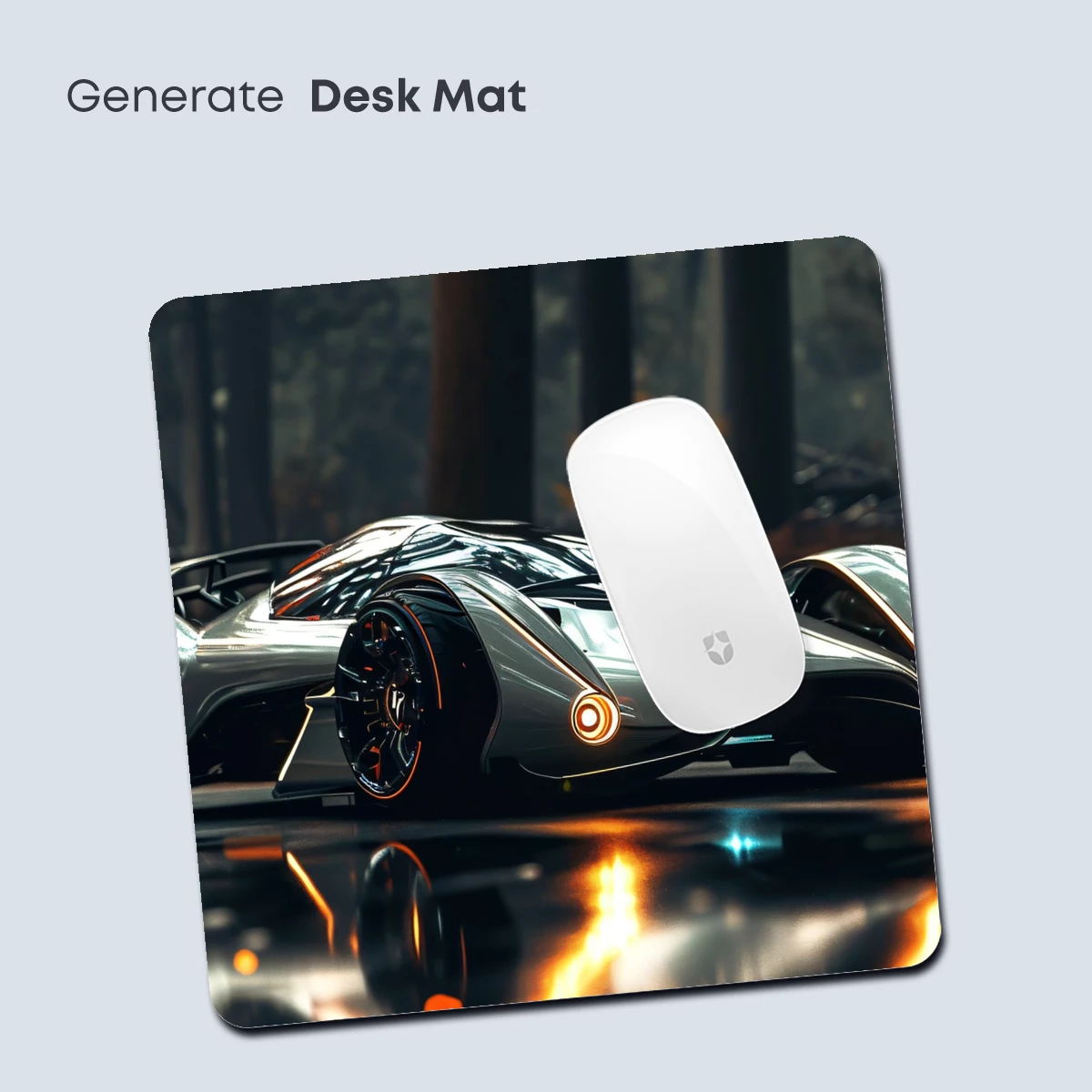 Futuristic Hypercar in Enchanted Forest - Image 4