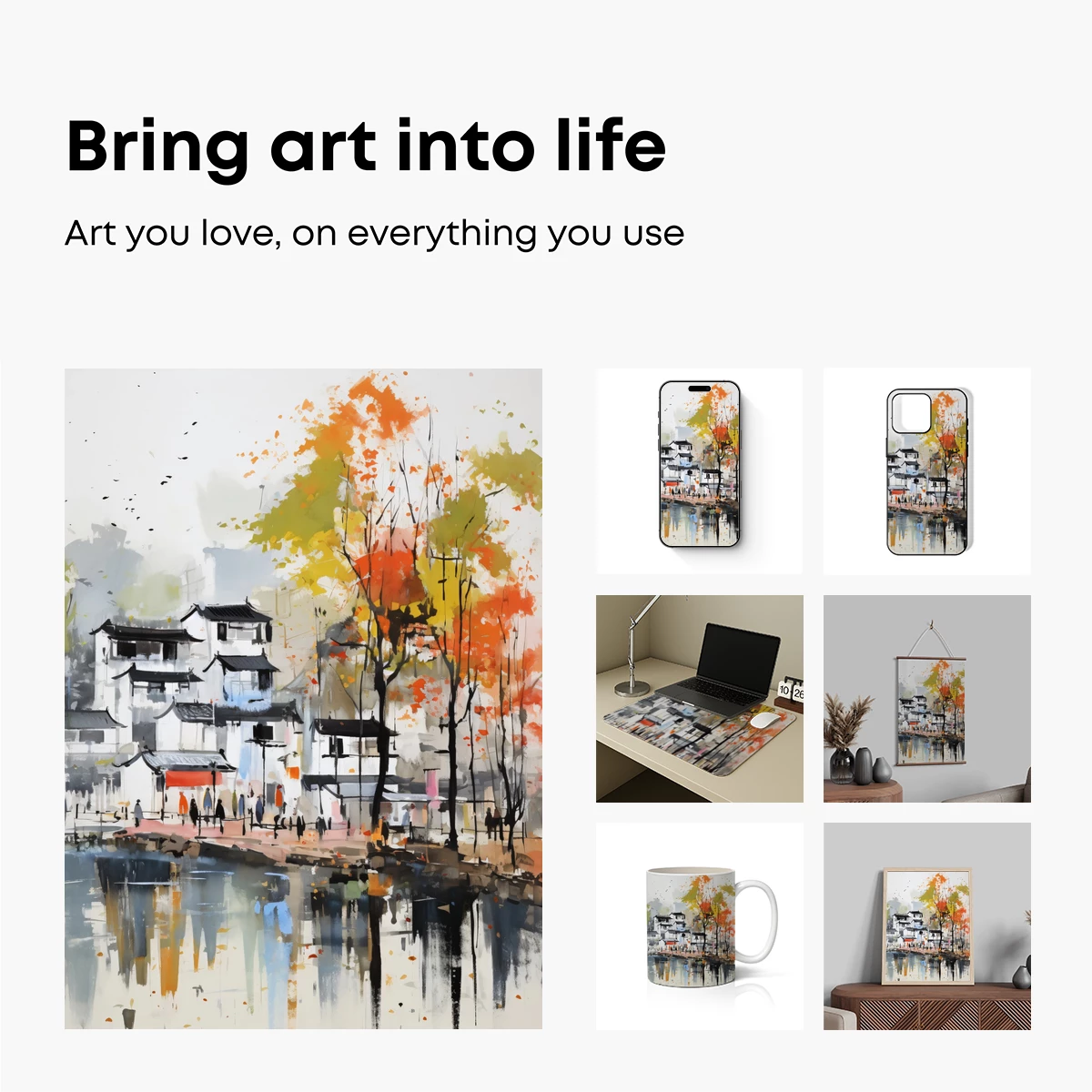 Autumn Reflections in Ancient Town - Image 2