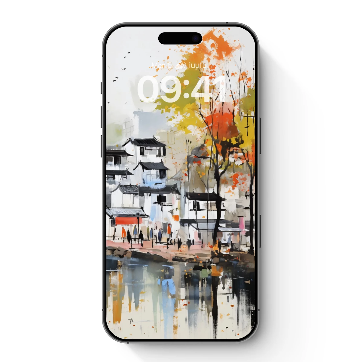 Autumn Reflections in Ancient Town