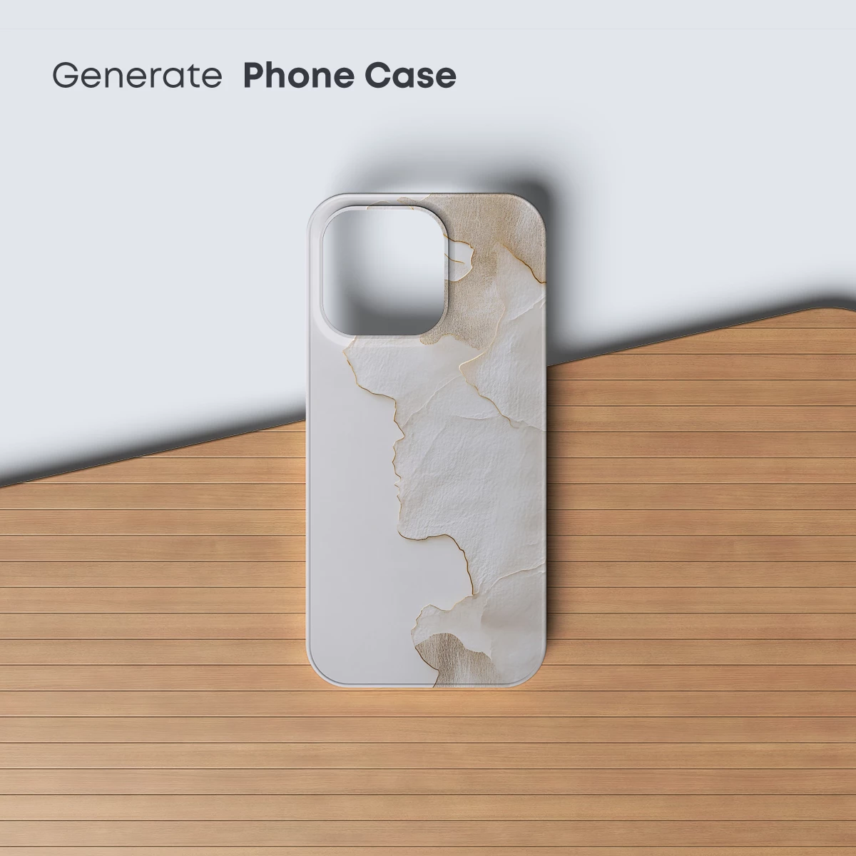 Golden Veins on Textured Canvas - Image 3