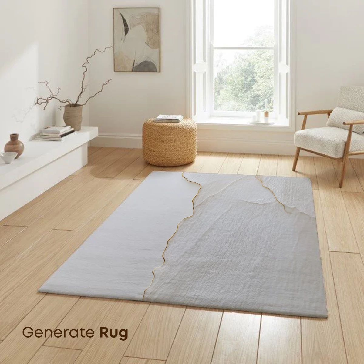 Golden Veins on Textured Canvas - Image 6