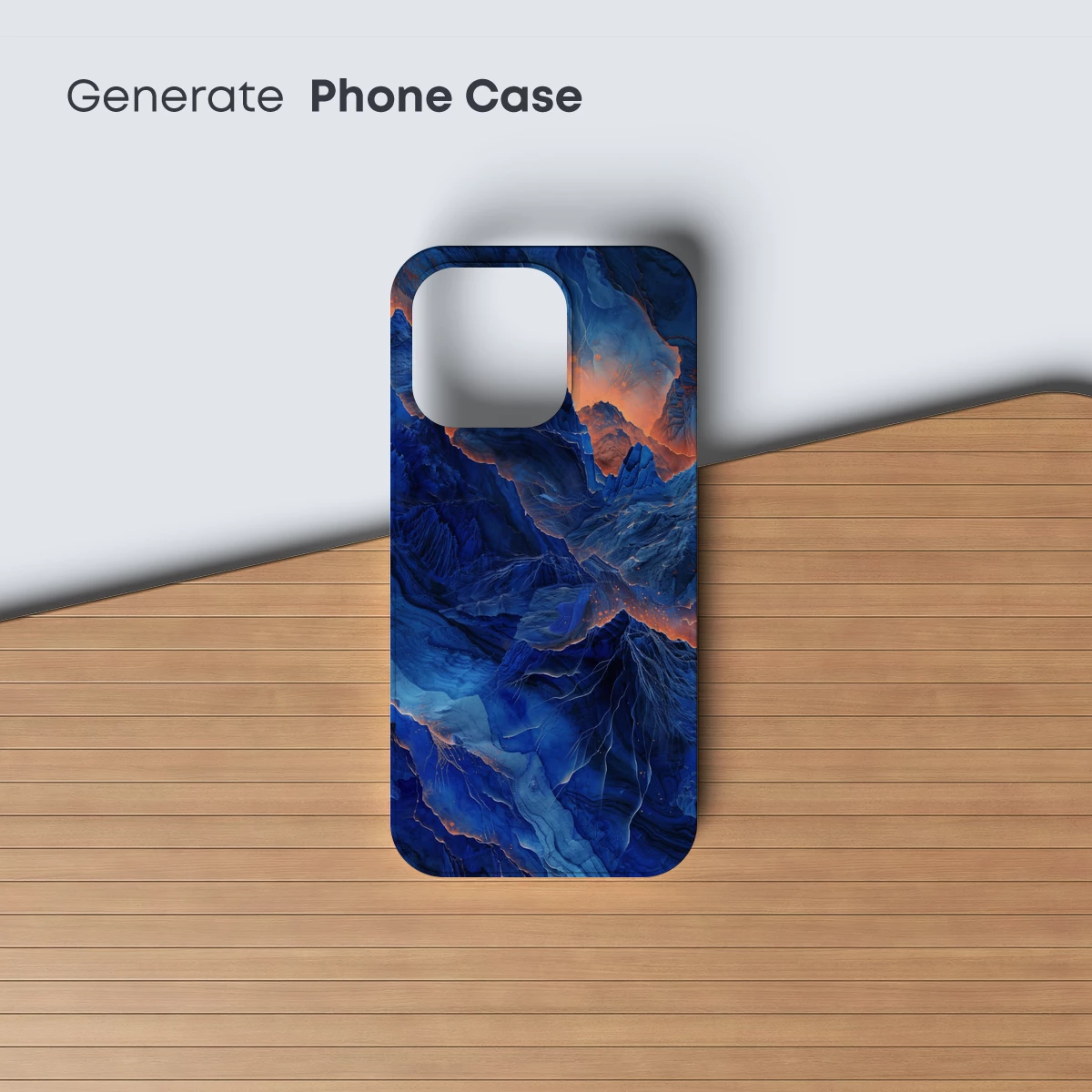 Ethereal Blue Peaks: A Fusion of Fire and Ice - Image 3