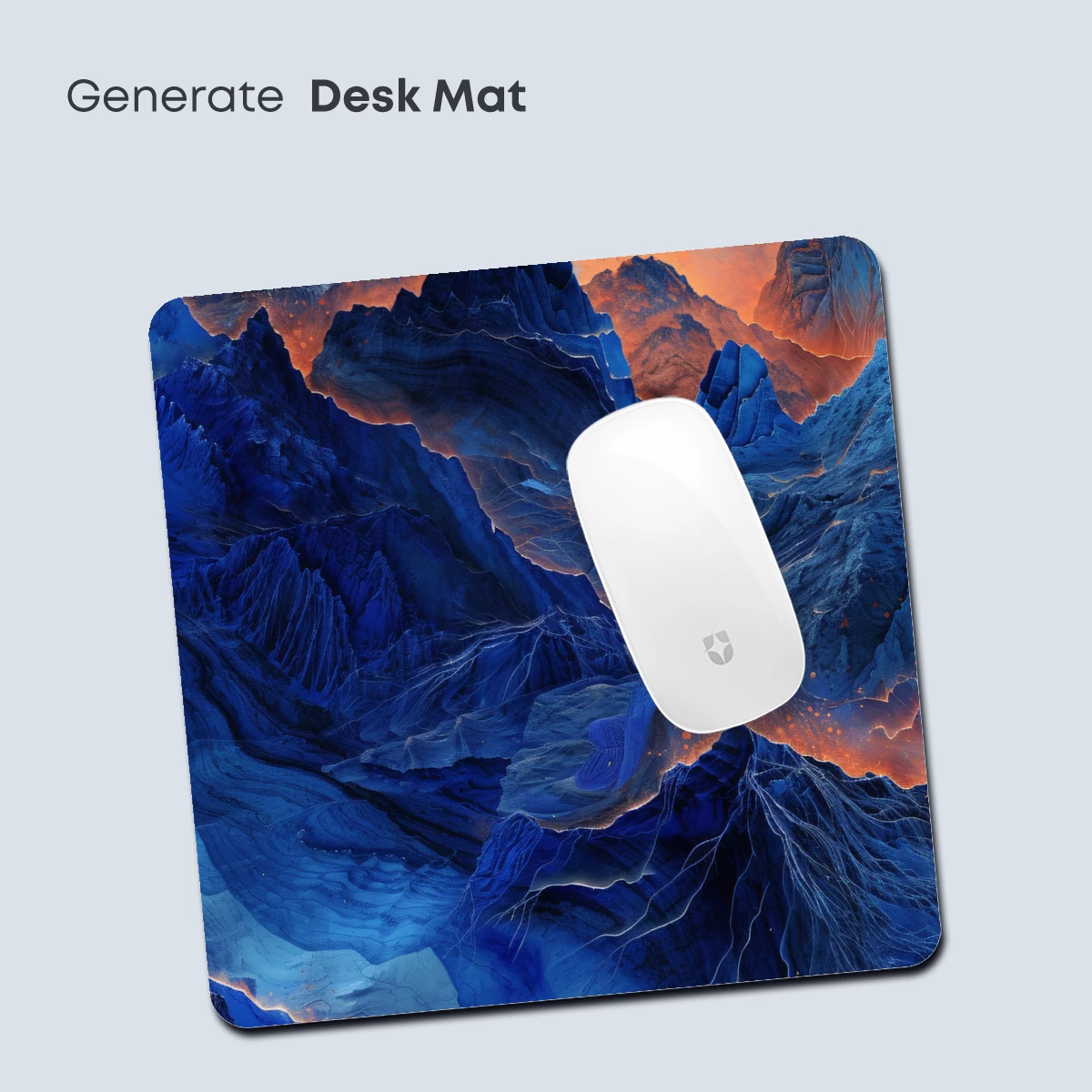 Ethereal Blue Peaks: A Fusion of Fire and Ice - Image 4