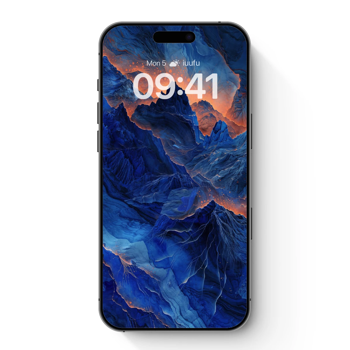 Ethereal Blue Peaks: A Fusion of Fire and Ice