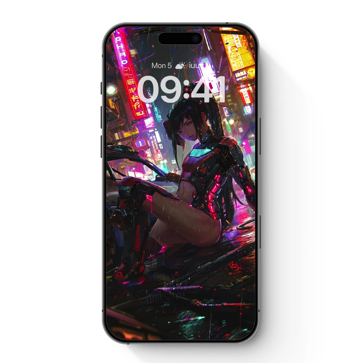 Cyberpunk Neon Warrior: Futuristic Urban Fantasy