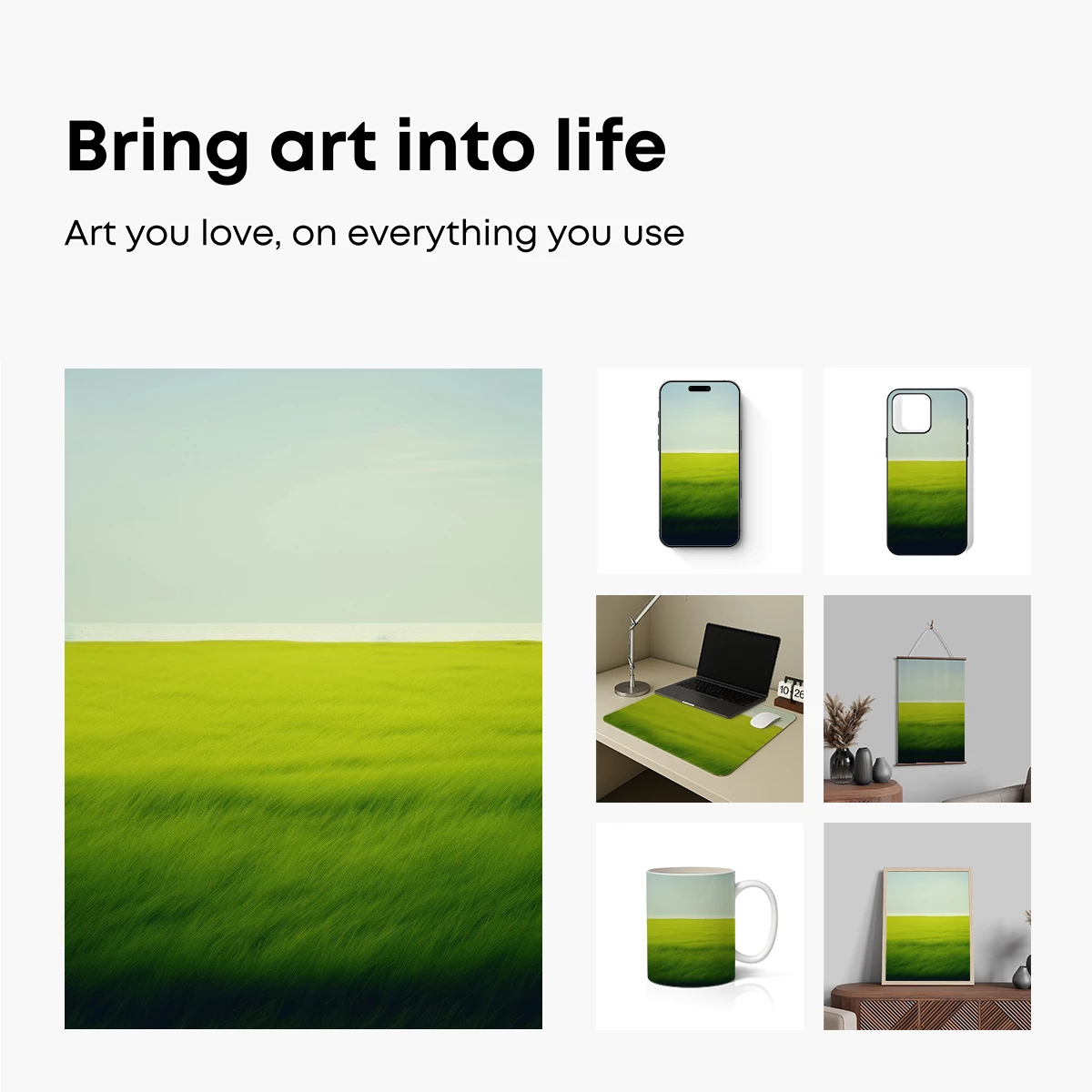 Eternal Green Horizon: A Serene Grassland Symphony - Image 2