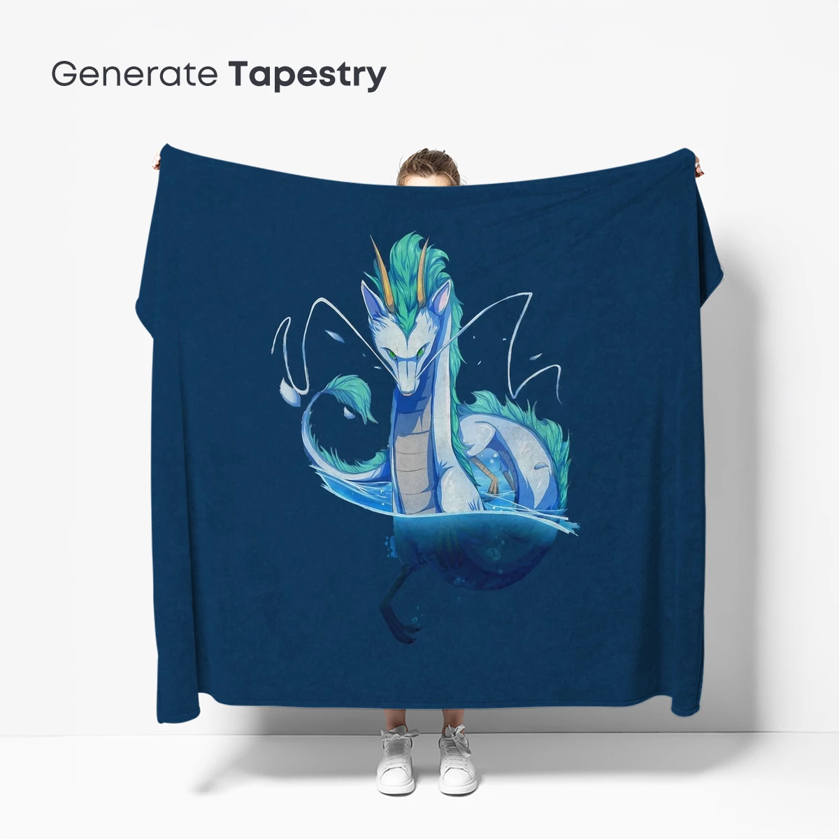 Ethereal Dragon in Azure Depths - Image 5