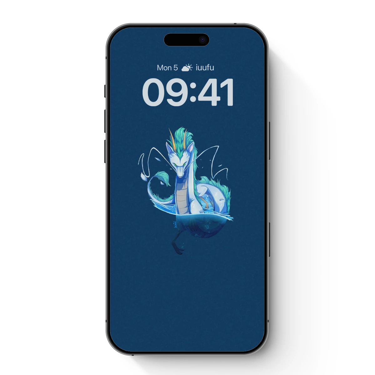 Ethereal Dragon in Azure Depths