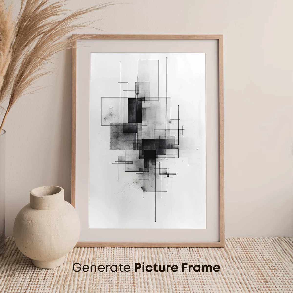 Geometric Shadows: A Study in Monochrome Depth - Image 7