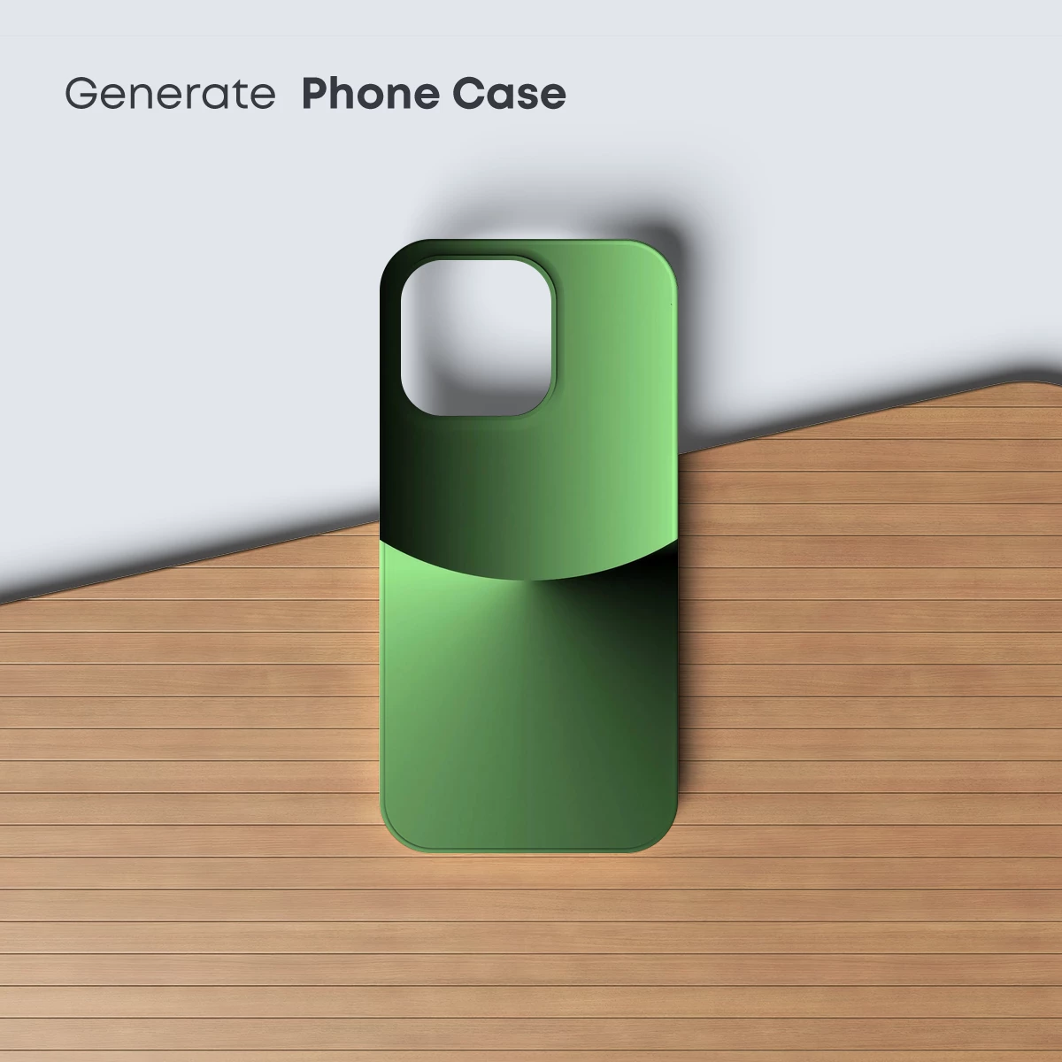 Eclipse of Serenity: Green Gradient Harmony - Image 3
