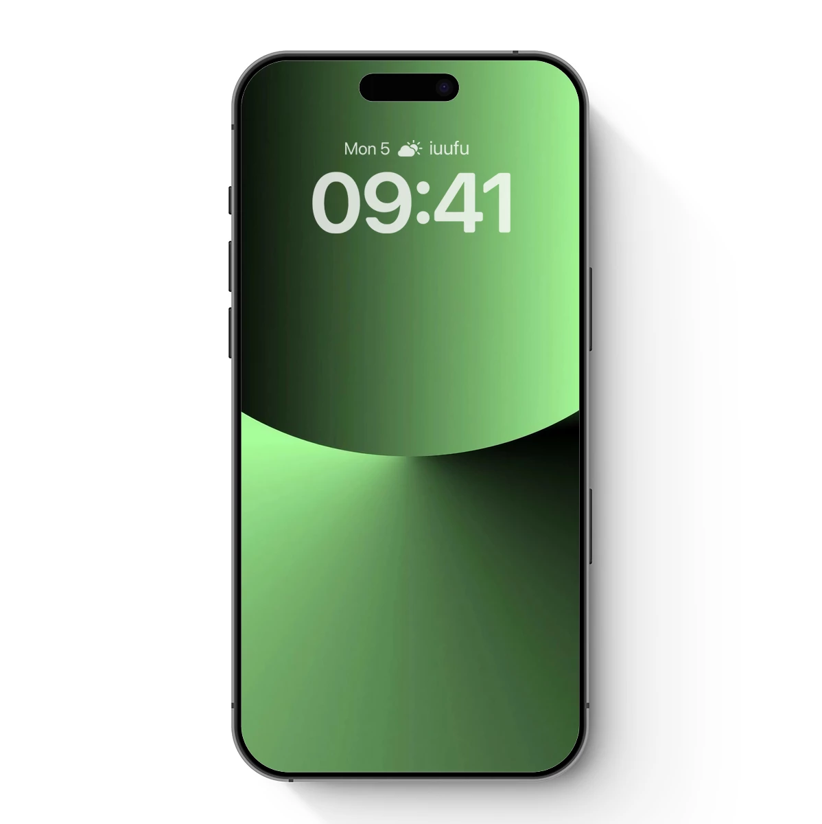 Eclipse of Serenity: Green Gradient Harmony