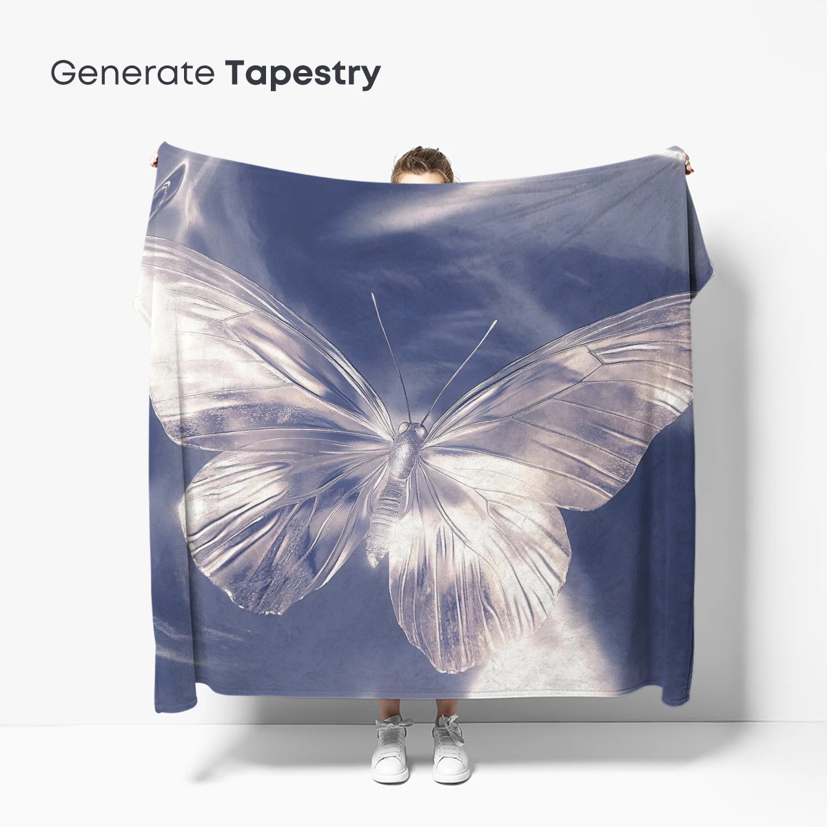 Ethereal Crystal Butterfly: A Frosty Dream - Image 5