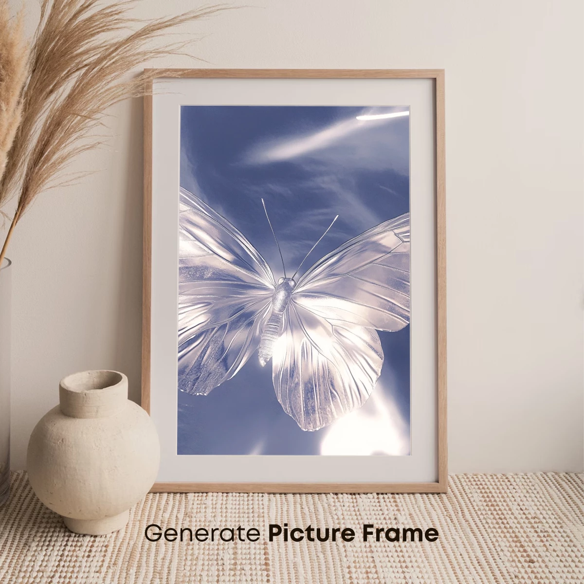 Ethereal Crystal Butterfly: A Frosty Dream - Image 7