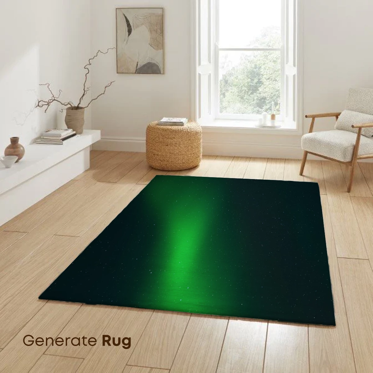 Aurora's Green Ribbon in the Starlit Sky - Image 6