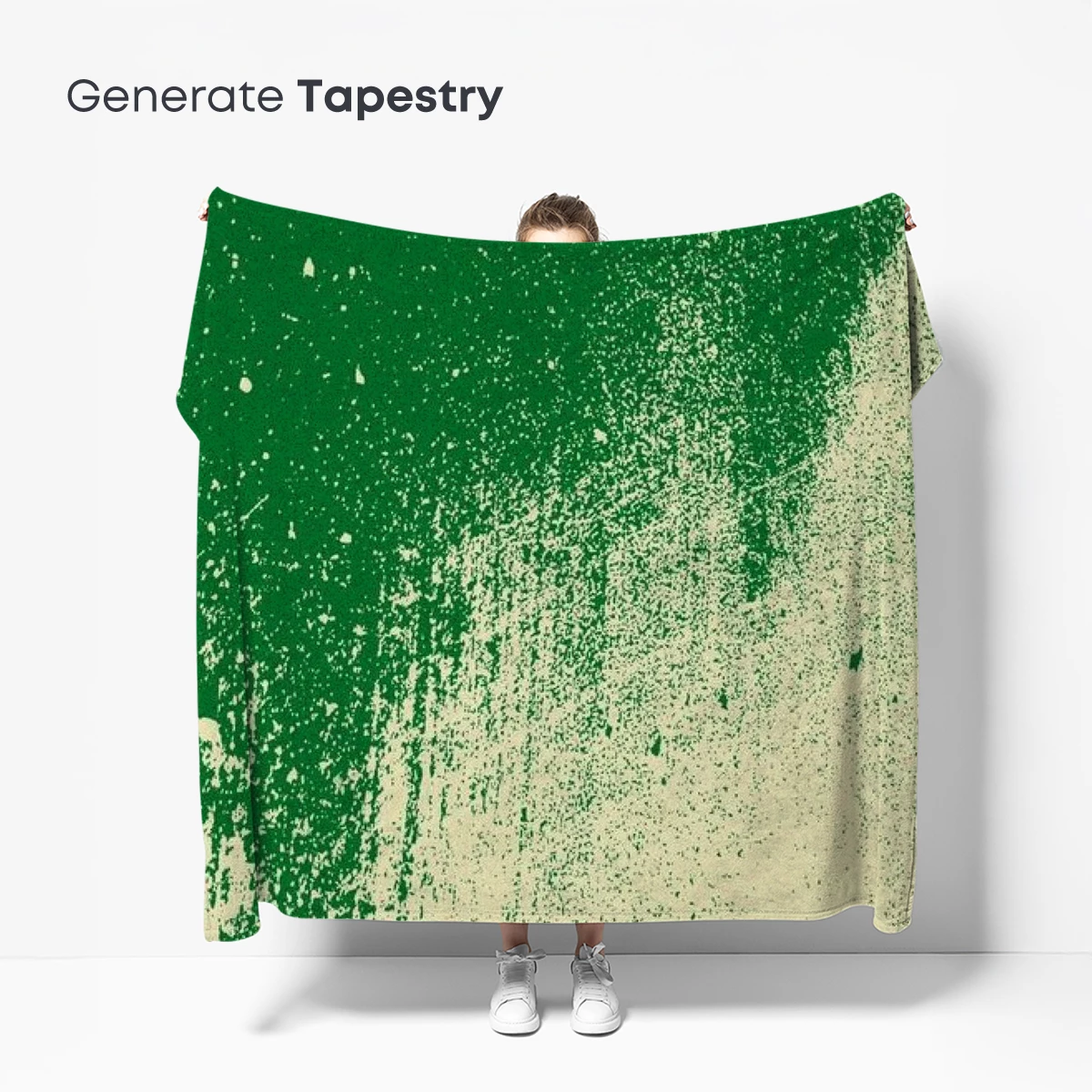 Emerald Whisper: Abstract Green Grunge Art - Image 5