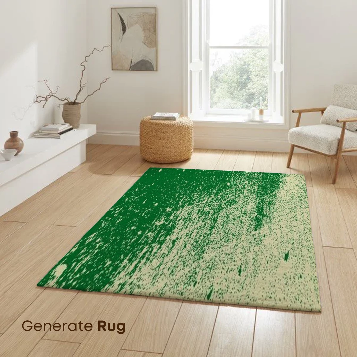 Emerald Whisper: Abstract Green Grunge Art - Image 6