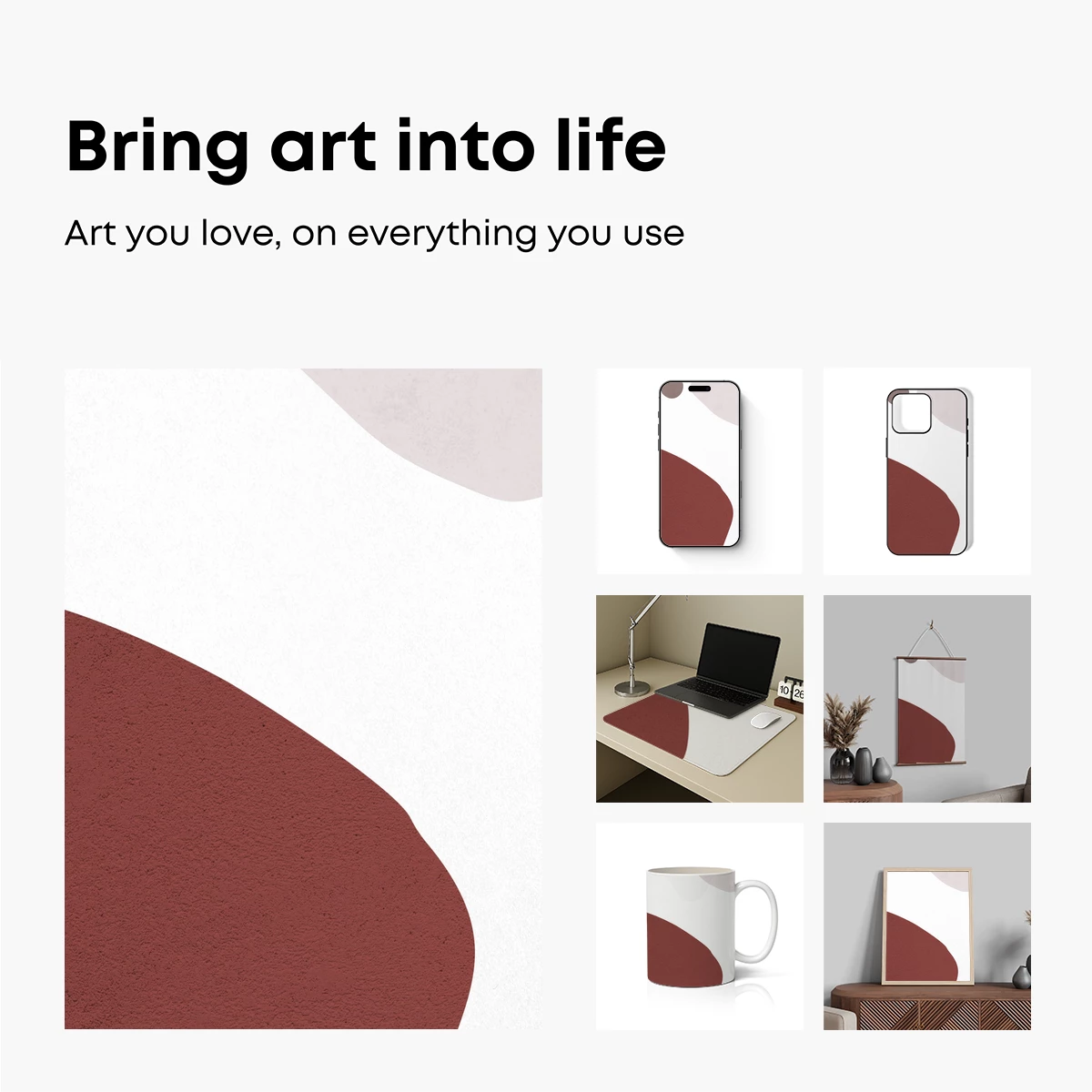 Abstract Terra Cotta Elegance - Image 2