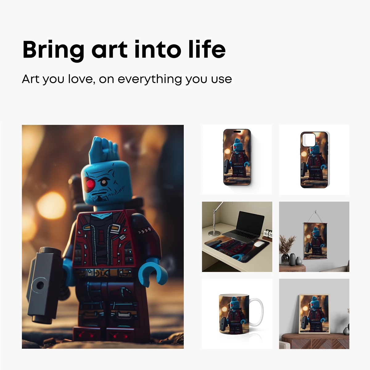 Cyberpunk LEGO Warrior: Neon-Infused Futurism - Image 2