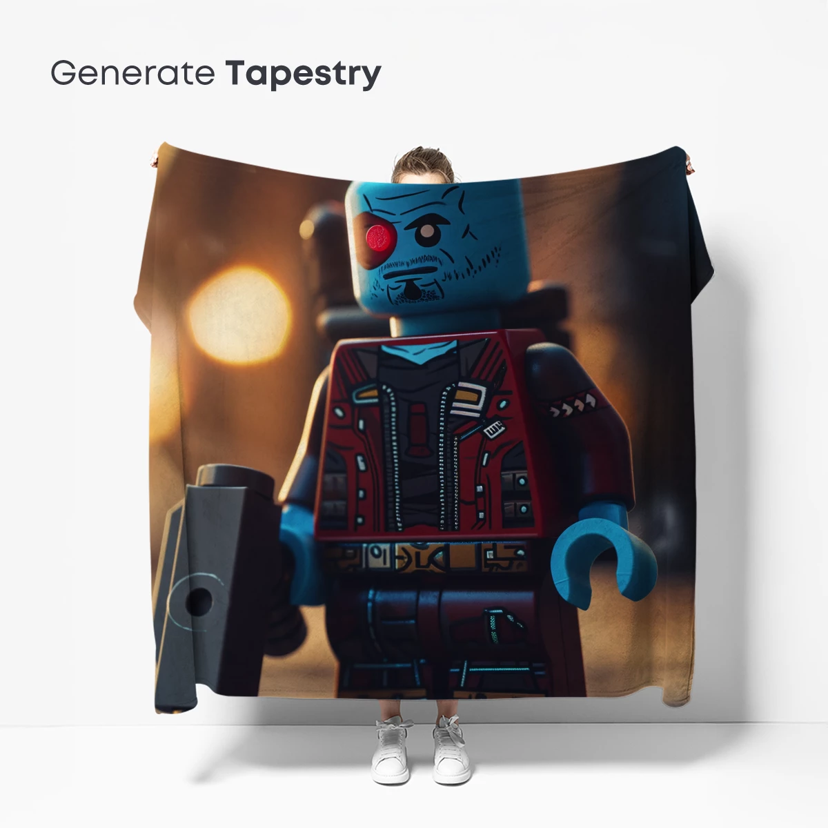 Cyberpunk LEGO Warrior: Neon-Infused Futurism - Image 5