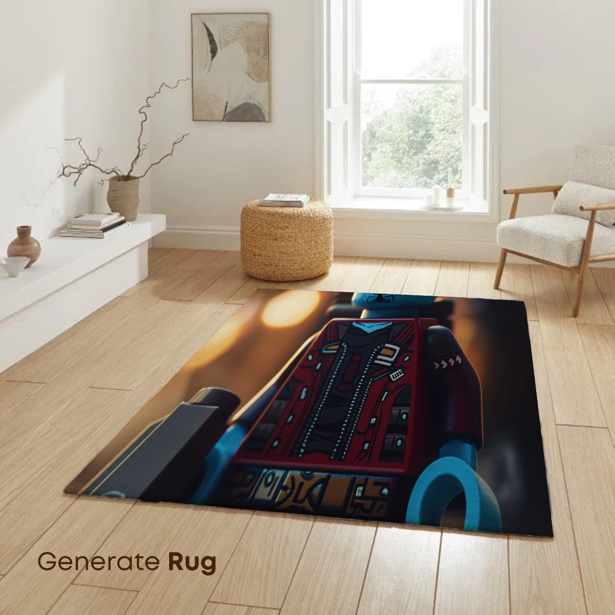 Cyberpunk LEGO Warrior: Neon-Infused Futurism - Image 6