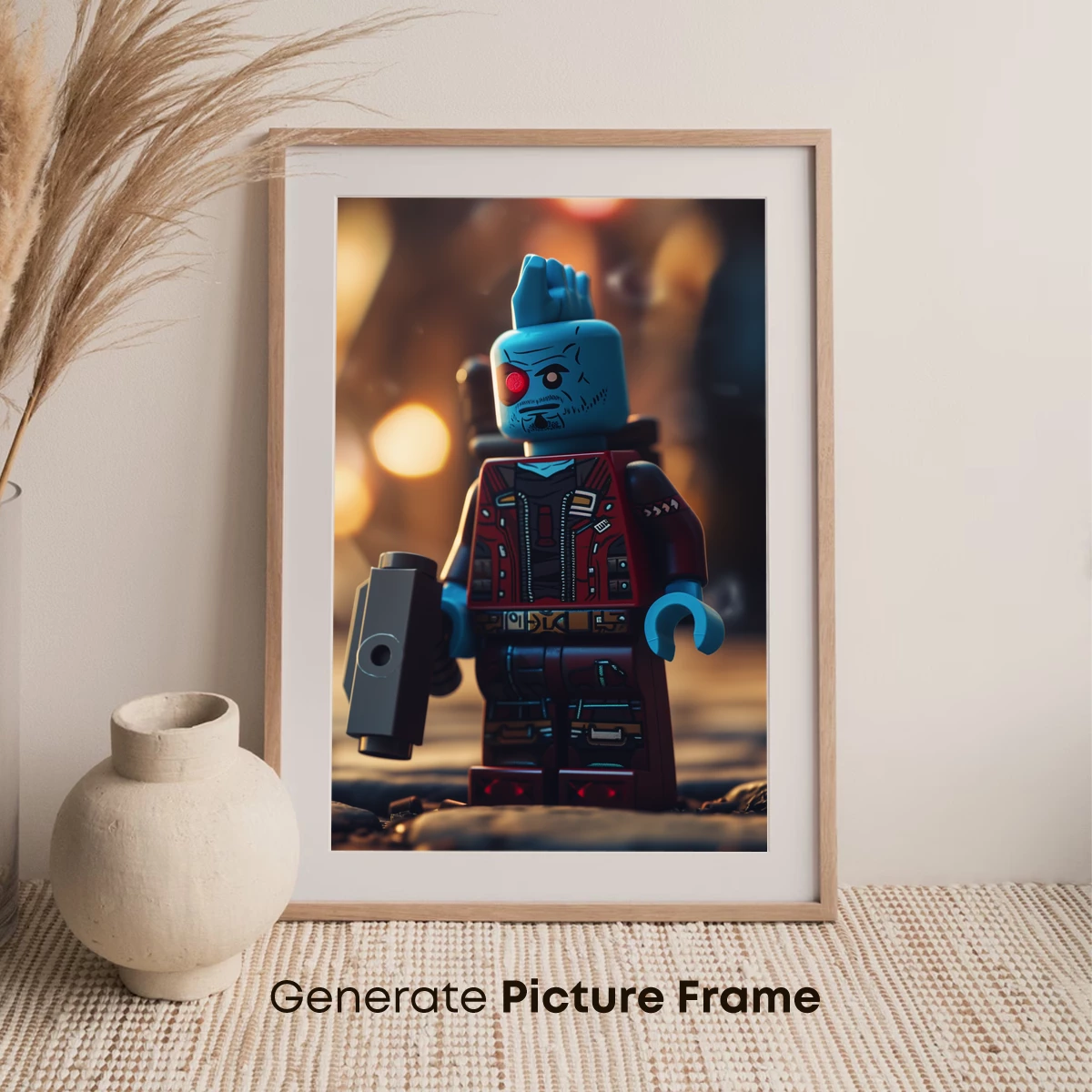 Cyberpunk LEGO Warrior: Neon-Infused Futurism - Image 7