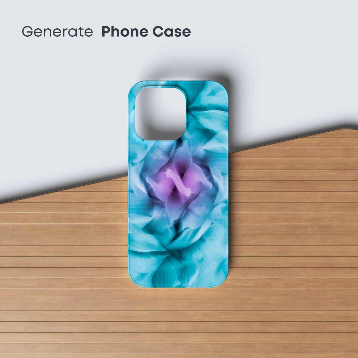 Ethereal Aqua Bloom: A Whirl of Petals in Pastel Hues - Image 3