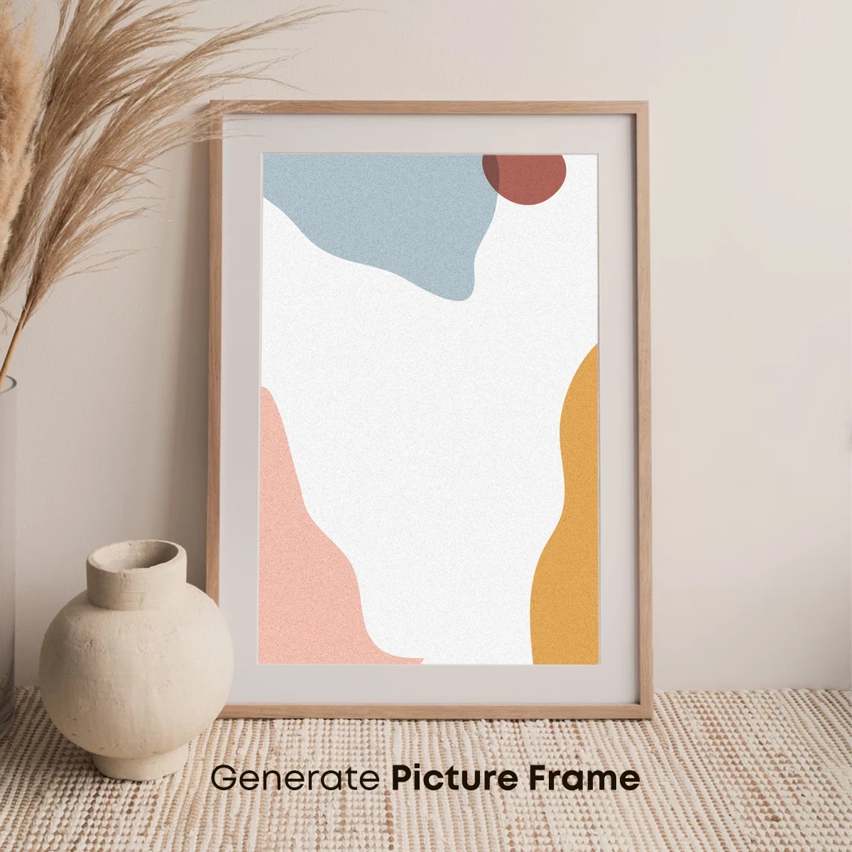 Abstract Color Harmony: Soft Shapes in Pastel Palette - Image 7