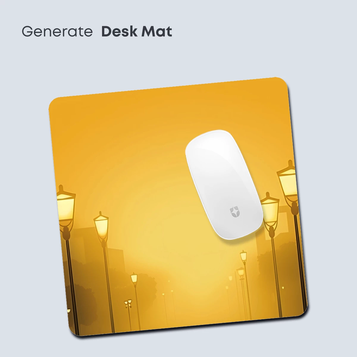 Golden Haze: Street Lamps in Misty Dawn - Image 4